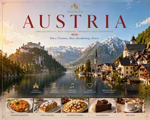 Luxury Austria Travel Poster