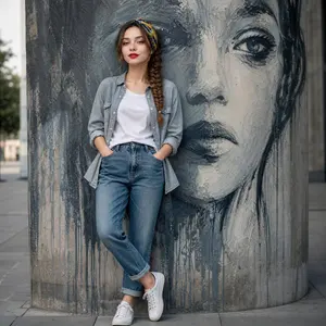 Fashion Mural Editorial Portrait