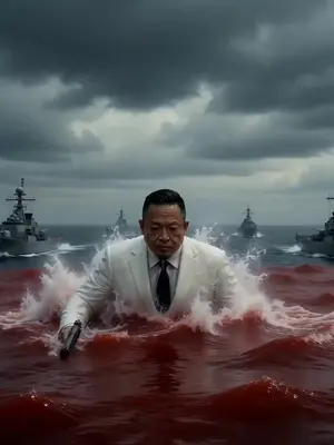 Seedance 2.0 Video Prompt: Giant Asian Man Destroying Warships