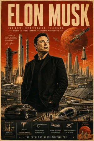 Retro Sci-Fi Propaganda Poster