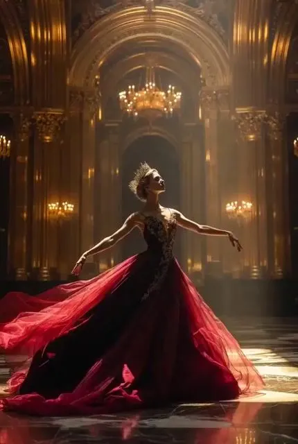 Ultra Cinematic Portrait of a Divine Imperial Ballerina — AI画像プロンプトの例