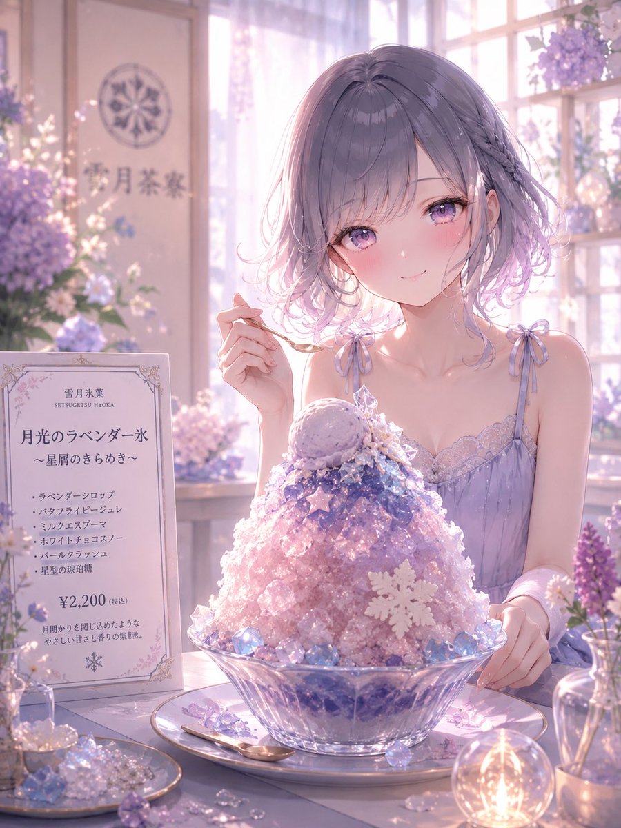 Lavender Moonlight Kakigori Café