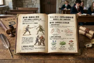 Template for generating a fictional textbook page