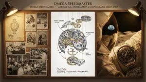 Watchmaker's Documentation Board (Exploded View) - Nano Banana Pro AI Prompt for Infographic / Edu Visual