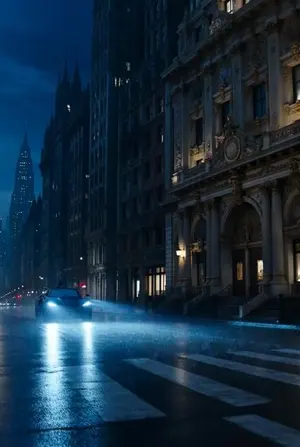 Rococo Gotham Batman Scene