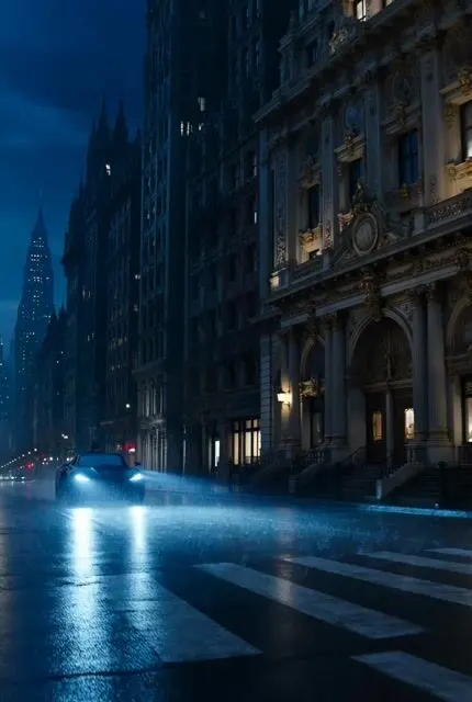 Rococo Gotham Batman Scene — AI画像プロンプトの例