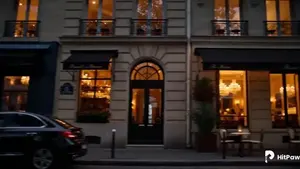 Elegant Red Dress Romantic Date Scene