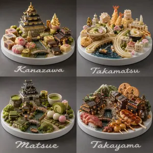 Food-Based Micro-Cities Visualization
