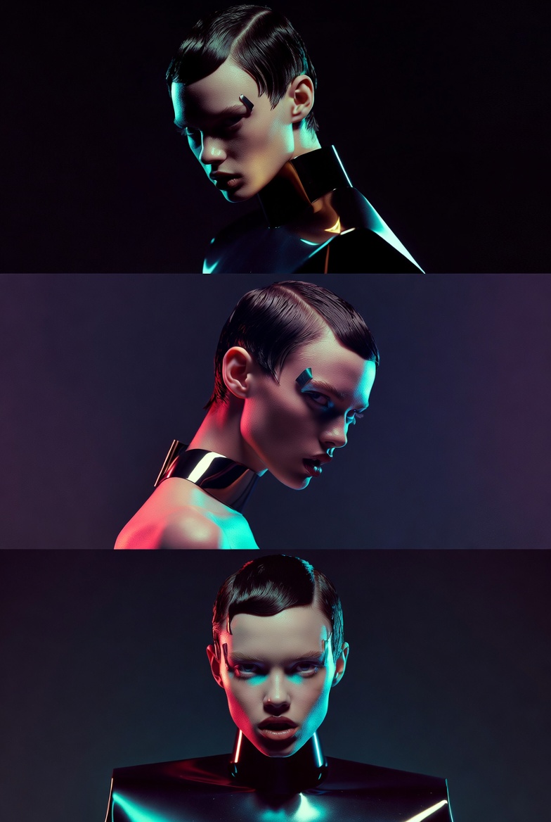 Avant-Garde Fashion Editorial Triptych Prompt - Nano Banana Pro AI Prompt for Product Marketing