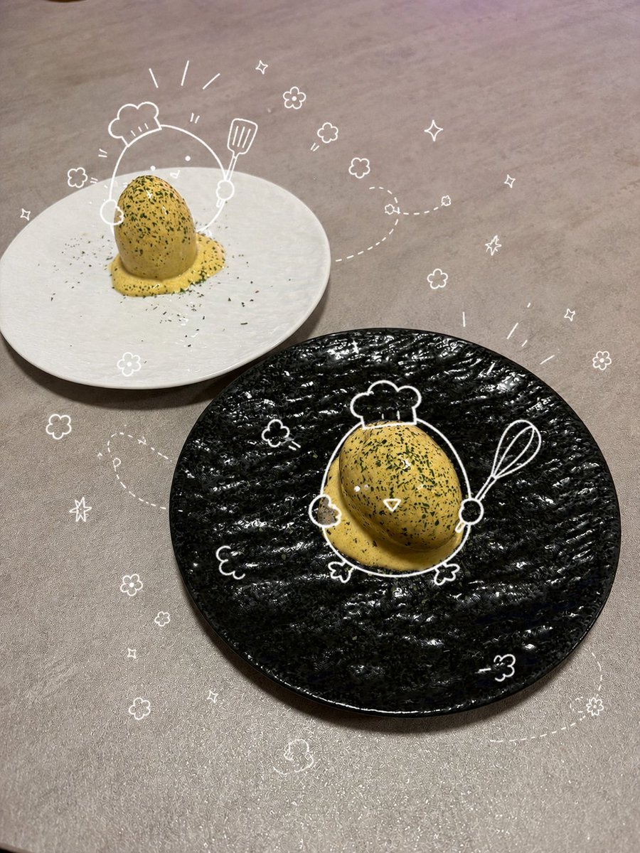 Playful Oeuf Mayo Food Photo