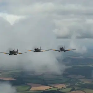 Detailed WWII aerial dogfight scene prompt