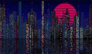 New York skyline SVG single-HTML scene