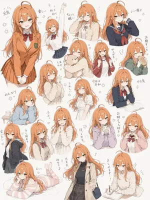 Hand-Drawn Character Sticker Sheet Prompt