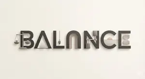 Minimalist Typographic Illustration Conveying Meaning