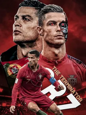 Futuristic Cybernetic Football Poster
