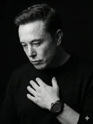 Dramatic Black & White Portrait