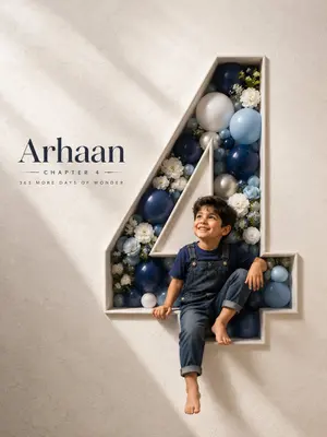 3D Carved Luxury Birthday Poster