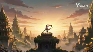 Epic Fantasy Anime Action Sequence