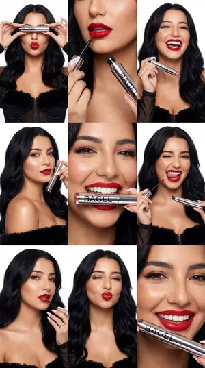 Ultra-Photoreal Beauty Campaign Contact Sheet (BAGEL) - Nano Banana Pro AI Prompt for Product Marketing