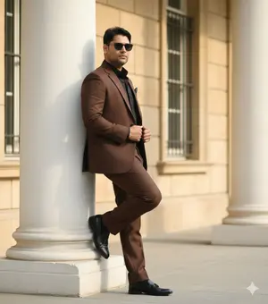 Cinematic Fashion Editorial of a Man with a Luxury Car and Dog - Nano Banana Pro AI Prompt for Social Media Post