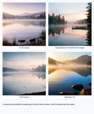 Serene Lake at Dawn