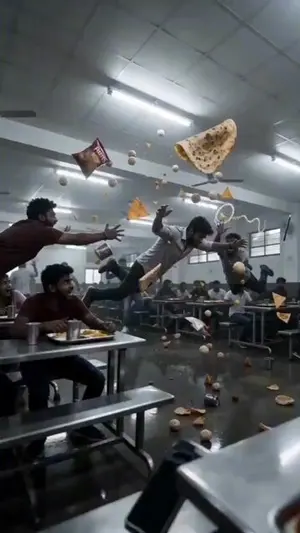 Bullet Time Effect in a College Canteen