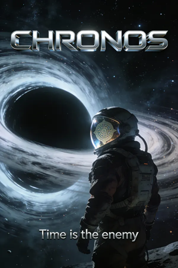 Cinematic Sci-Fi Movie Poster "CHRONOS" — AI 이미지 프롬프트 예시