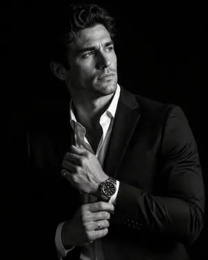 Cinematic Male Suit Portrait