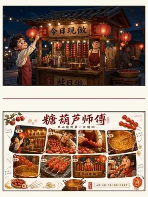 Seedance 2.0 Tanghulu Animated Food Ad