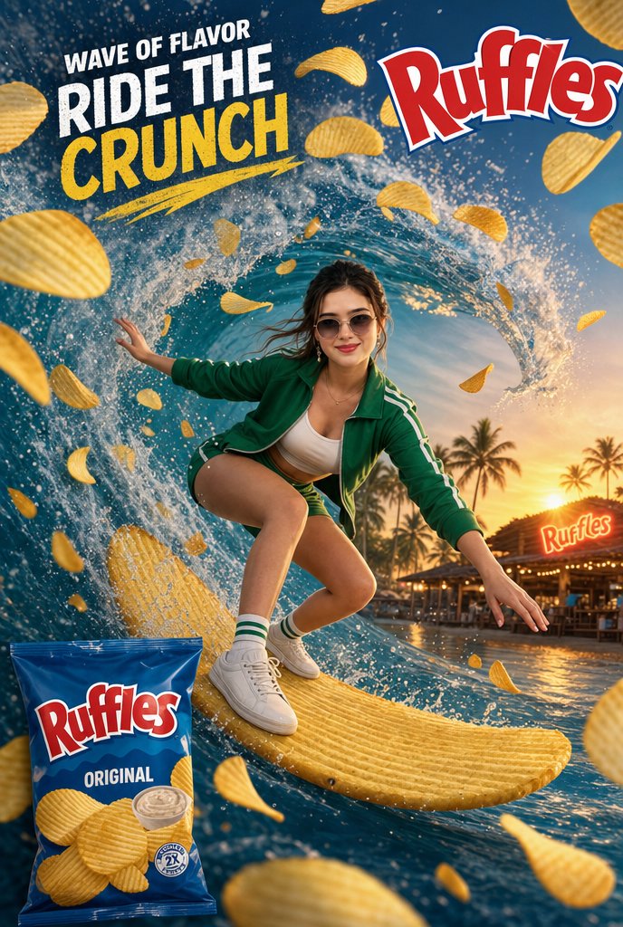 Ruffles Wave of Flavor Surf Ad