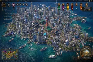 Civ-Style Tokyo Island Megacity Screenshot