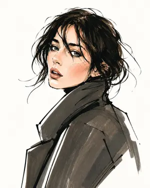 Vogue Style Fashion Illustration