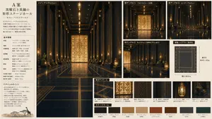 Obsidian Brass Stage Hall Sheet