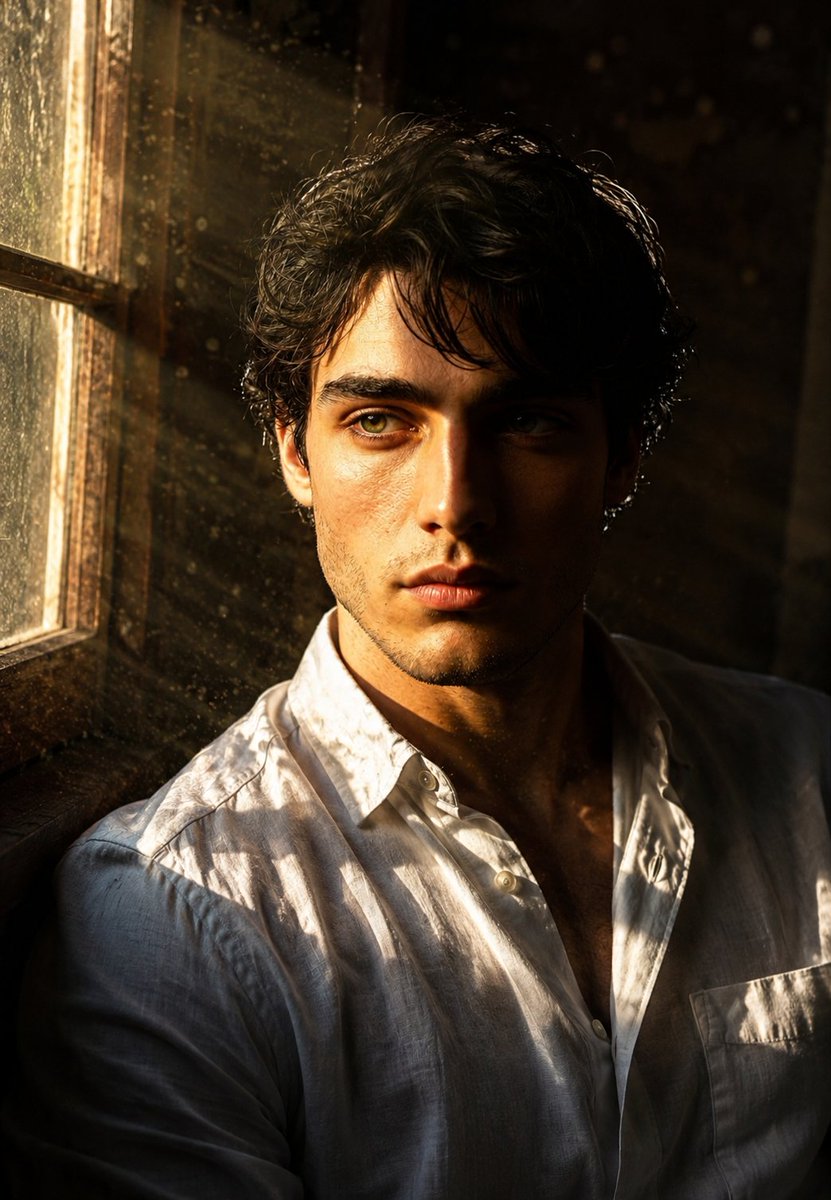 Cinematic Golden Hour Male Portrait