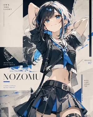 Anime Fashion Poster Nozomu