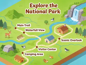 Isometric National Park Map