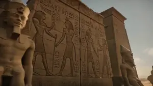 Pharaonic Pylon Gate Animation