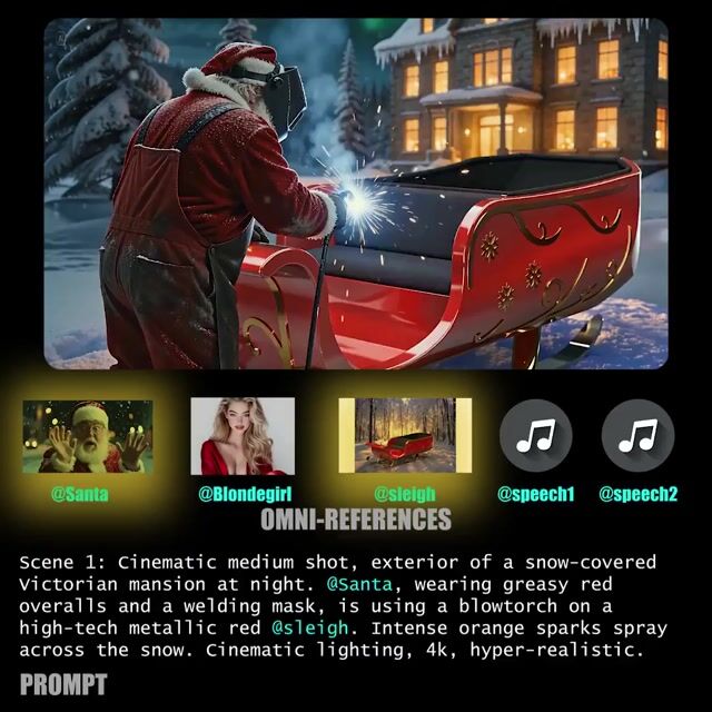 Complex Multi-Scene Narrative: Santa and the Entitled Woman