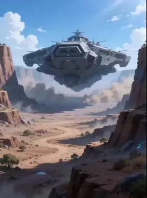 Motocross Jump to Hover Battleship