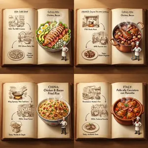 Culinary Atlas Grid: 3D Pop-up Recipe Dioramas - Nano Banana Pro AI Prompt for Infographic / Edu Visual