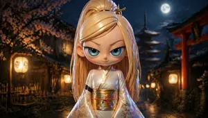Character Consistency in Kyoto Setting