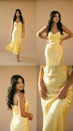 Golden Hour Fashion Editorial Collage (4 Panels) - Nano Banana Pro AI Prompt for Product Marketing