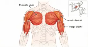 Bench press muscle diagram