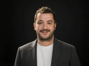 Professional Dark-Background LinkedIn Portrait