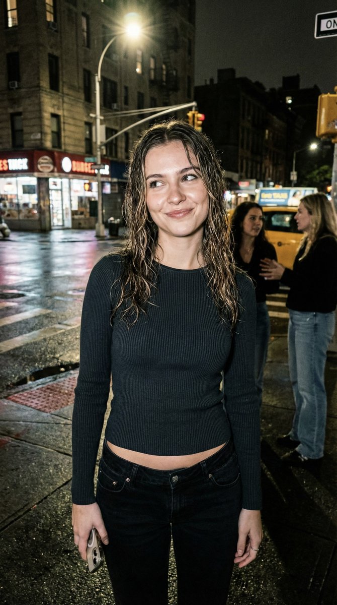 Candid Night Street Photo Prompt - Nano Banana Pro AI Prompt for Social Media Post
