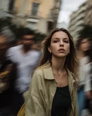 Cinematic Street Portrait with Motion Blur