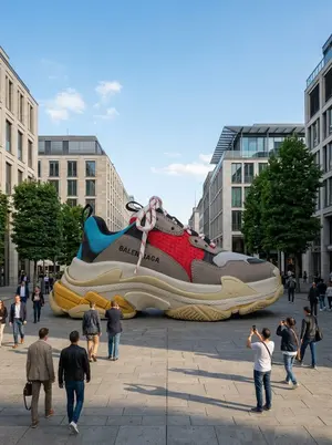 Giant Product Art Installation Prompt for Nano Banana Pro - Nano Banana Pro AI Prompt for Product Marketing