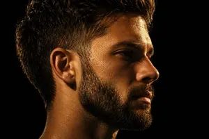 Chiaroscuro Mullet Profile Portrait