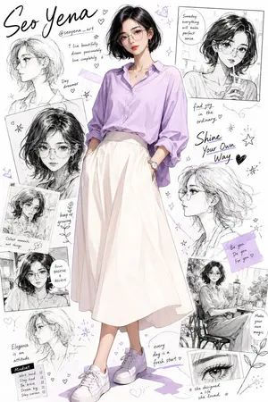 Anime Inspired Korean Fashion Portrait