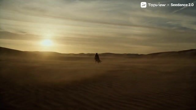 Seedance 2.0 Prompt for Cinematic Desert Fight Scene